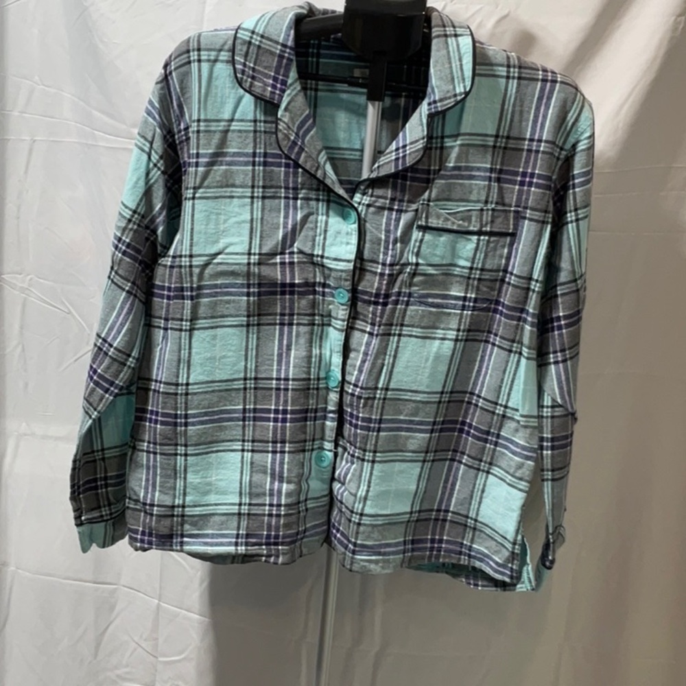 BedHead Plaid Pajama Top in Blue and Gray. Washed but never worn.